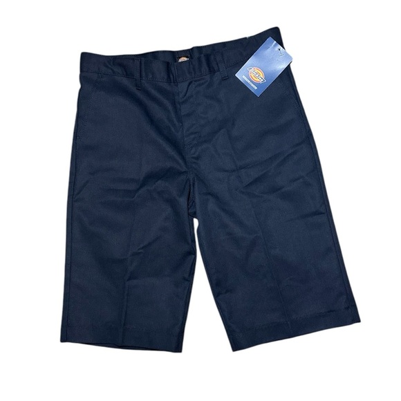 NWT Dickie’s Boys' Husky Classic Fit Shorts Navy Size 16 - Picture 1 of 9
